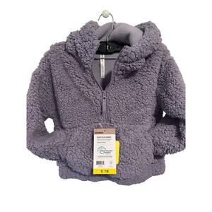 Mondetta NWT 7/8 Lavender jacket with half zip kangaroo pockets